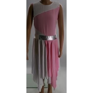 Dance Costume Medium Child Pink iefiel Lyrical Ballet Contemporary Dress Flowy